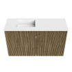 Mondiaz JOYA 70cm meuble de toilette - couleur Dusk - Vasque FAYE position Gauche 1 trou de robinet couleur Talc. SW1421593