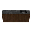 Mondiaz JOYA-DLUX 100cm meuble de toilette - couleur Walnut - Vasque FAYE position Droite 1 trou de robinet couleur Lava. SW1422456