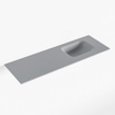 Mondiaz LEX Lave-main - 90x30x0.9cm - lavabo droite - sans trou de robinet - Solid Surface - pour meuble lave mains - Plata SW1026011