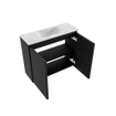 MONDIAZ TURE-DLUX Meuble toilette - 60cm - Urban - EDEN - vasque Opalo - position centrale - 1 trou de robinet SW1104138