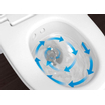 Geberit AquaClean Mera Classic WC-douche - extraction des odeurs - séchage à l'air chaud - douchette féminine - softclose - cache brillant/chrome - blanc brillant SW87550