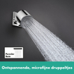 Hansgrohe Pulsify Douche de tête 10.5cm 1jet vert sans bras chrome SW651015
