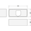 Duravit HappyD 2 baignoire encastrée en matériau de synthèse acrylique rectangulaire avec appui-dos à droite 160x70x46cm sans pieds blanc SW54601