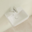 Villeroy & Boch O.novo lave-mains dessous rectifié 45x37cm - av. 1 trou de robinetterie ceramic+ blanc SW448475