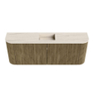 Mondiaz JOYA-DLUX 113.2cm toiletmeubel - ronding links en rechts kleur Dusk - Wastafel FAYE positie Midden 1 kraangat kleur Meli. SW1425875