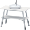 Duravit Cape cod lavabo à poser rond 48 cm. avec 1 trou de robinetterie blanc 0293442