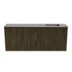 Mondiaz JOYA-DLUX 100cm meuble de toilette - couleur Shadow - Vasque FAYE position Droite 1 trou de robinet couleur Oza. SW1425058
