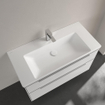 Villeroy & Boch Subway 3.0 Lavabo-plan pour meuble - 1000 x 470 x 165 stone white mat (blanc) CeramicPlus - sans trop-plein SW702157