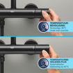 Grohe Precision Start Badkraan - thermostatisch - omstel - koppelingen HOH=15cm - mat zwart SW924879