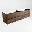 Mondiaz VICA badmeubel onderkast - 180x50x45cm - 4 lades - Dubbele uitsparing - Mocha SW1439407