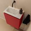 MONDIAZ TURE-DLUX meuble de toilettes 40 cm Fire. EDEN vasque Opalo position gauche. Sans trou de robinet. SW1104337