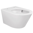 Wiesbaden Vesta Tornado WC suspendu rimless avec chasse d'eau Tornado et revêtement nano avec abattant WC Shade slim softclose et quick release finition brillante blanche SW856603