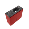 MONDIAZ TURE-DLUX meuble de toilettes 60 cm Fire. Lavabo EDEN Lava position droite. Avec 1 trou de robinet. SW1103760