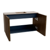 Mondiaz JOYA-DLUX 70cm toiletmeubel - kleur Walnut - Wastafel FAYE positie Midden Zonder kraangat kleur Saba. SW1424636