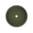Arcqua Case Vasque à poser - 40x40cm - Rond - Marbre coulé Vert mat SW909489