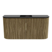 Mondiaz JOYA Meuble de salle de bains 83,2cm - arrondis gauche et droite couleur Dusk - Vasque FAYE position Milieu 1 trou de robinet couleur Urban SW1421698
