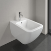Villeroy & Boch Venticello bidet mural avec 1 trou de robinet 37,5x56cm - avec trop-plein blanc 1025162