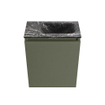 MONDIAZ TURE-DLUX Meuble toilette - 40cm - Army - EDEN - vasque Lava - position droite - 1 trou de robinet SW1103672