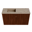 Mondiaz JOYA-DLUX 70cm toiletmeubel - kleur Ruby - Wastafel FAYE positie Links 1 kraangat kleur Arena. SW1425263