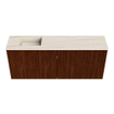 Mondiaz JOYA-DLUX 100cm toiletmeubel - kleur Ruby - Wastafel FAYE positie Links 1 kraangat kleur Meli. SW1425360