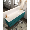 Mondiaz VICA ensemble de meuble de salle de bain - 150cm - meuble sous-vasque smag - 4 tiroirs - lavabo moon droite - sans trou de robinet XL version 60cm haut SW1090094