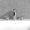 Villeroy & Boch Antao ensemble de robinet à 3 trous - avec bonde clic clac - chrome SW974134