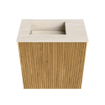 Mondiaz JOYA-DLUX Meuble de toilette 40cm - couleur Chêne - Vasque FAYE position Gauche Sans trou de robinet couleur Meli. SW1423918