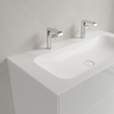Villeroy & Boch Finion lavabo meuble - avec 2 trous de robinet 100x50cm - Ceramic+ sans trop-plein stone white SW209574