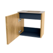 Mondiaz JOYA-DLUX 40cm toiletmeubel - kleur Oak - Wastafel FAYE positie Rechts Zonder kraangat kleur Arena. SW1423839