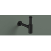 Hotbath Cobber Siphon de lavabo - rond - Noir mat PVD SW1119159