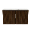 Mondiaz JOYA-DLUX 70cm meuble de salle de bains - couleur Walnut - Vasque FAYE position Milieu Sans trou de robinet couleur Ostra. SW1422616