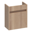 BRAUER Adore fonteinonderkast - 40x45x22cm - met 1 deur greeploos rechtsdraaiend lamellen eiken naturel SW522689