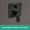 Hansgrohe Vivenis ééngreeps badmengkraan inbouw zwart mat SW647115