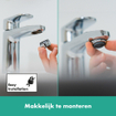 Hansgrohe Pulsify e douchette à main 100 1jet ecosmart avec blanc mat SW918015
