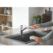 GROHE Start Keukenkraan - draaibare/uittrekbare uitloop - chroom OUTLETSTORE STORE43317