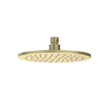 IVY Tribe Ensemble de douche de pluie - encastré - symmetry - inverseur d'arrêt 2 voies - bras de plafond 30 cm - pomme de tête medium 20 cm - support avec sortie - flexible de douche 150 cm - douchette bâton - RVS316 - or mat brossé PVD SW1032212