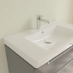 Villeroy & Boch Subway 2.0 lavabo - 80x47cm - 1 trou de robinet - non rodé - avec trop-plein - céramique - blanc brillant 1024064