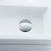 FugaFlow Efficiente Pietra Ensemble de fontaine - 37,5x18,5x9cm - céramique - trou de robinet à gauche - robinet de fontaine chrome - bouchon de vidange - siphon abaissé - Blanc brillant SW1442302
