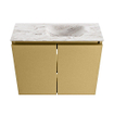 MONDIAZ TURE-DLUX 60cm toiletmeubel Oro. EDEN wastafel Glace positie rechts. Zonder kraangat. SW1103447