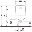 Duravit D-code Closet - staand 735mm - diepspoel - horizontale - afv - zonder reservoir - wit 0315138