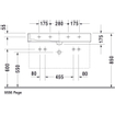 Duravit Vero lavabo rectifié avec 2 trous de robinet avec trop-plein 100x47cm incl. fixation blanc 0290118