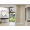 Van rijn products St01 mur fixe 137 139 cm de large verre clair 8mm avec traitement du verre profilé mural blanc 200cm de haut SW547225