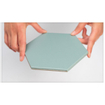 Terravito Bereno carreau mural et de sol - 15x17cm - 9mm - Hexagone - Vert mat SW476706