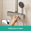 Hansgrohe Pulsify Colonne de douche 26cm 2 jets tablette 40cm Chrome SW651114