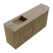 Mondiaz JOYA-DLUX 91.6cm meuble de toilette - arrondi droit couleur Dusk - Vasque FAYE position Gauche Sans trou de robinet couleur Arena. SW1425772