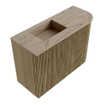 Mondiaz JOYA-DLUX Meuble de toilette 61,6cm - arrondi droit couleur Dusk - Lavabo FAYE position Gauche Sans trou de robinet couleur Arena SW1425765