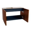 Mondiaz JOYA-DLUX 70cm meuble de toilette - couleur Ruby - Vasque FAYE position Gauche Sans trou de robinet couleur Saba SW1425589