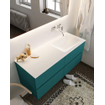 Mondiaz VICA ensemble de meuble de salle de bain - 120cm - meuble sous-vasque smag - 4 tiroirs - lavabo cloud droite - sans trou de robinet XL version 60cm haut SW1090055