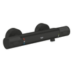 GROHE Precision Feel Doucheset - thermostatische douchekraan - 31.3cm - Vitalio Joy glijstangset - 60cm - ronde handdouche - 3 straalsoorten - matte black SW1565486