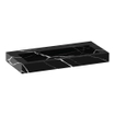 BRAUER Artificial Marble Lavabo pour meuble 99.6x45.7x10.5cm sans trop-plein 1 vasque Centre sans trou de robinet Composite Nero Marquina SW721038